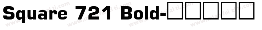 Square 721 Bold字体转换